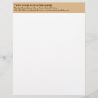 Plain Texts on Monochrome Brown Heading of