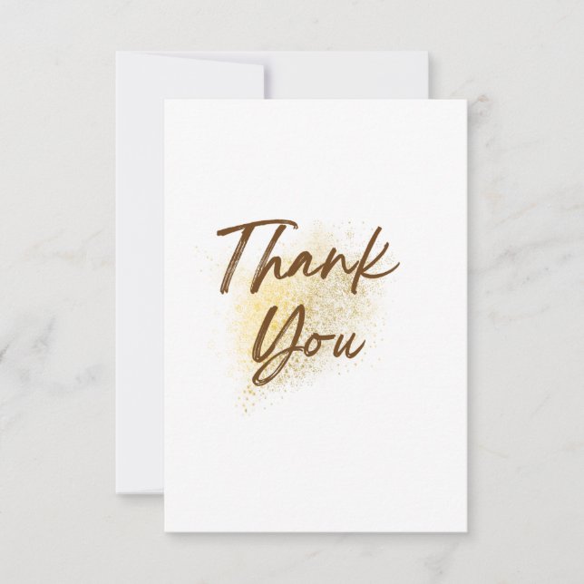 Plain Thank You Card (Front)