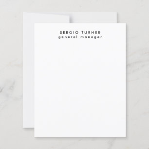 Plain Trendy Minimalist Professional Paper Sheet