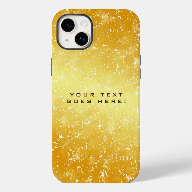 Plain Unique Special Gold Colour Background Case-Mate iPhone Case (Back)