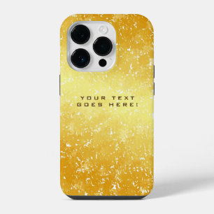 Plain Unique Special Gold Colour Background iPhone 14 Pro Case