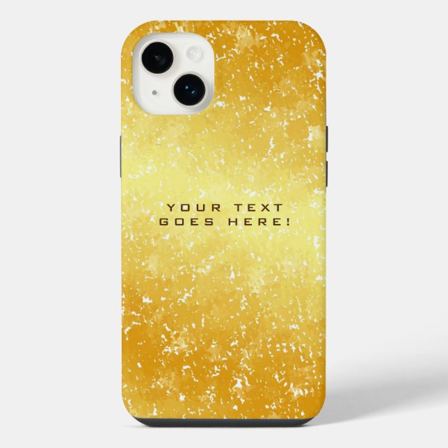 Plain Unique Special Gold Colour Background iPhone Case (Back)