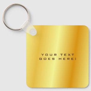 Plain Unique Special Gold Colour Background Key Ring