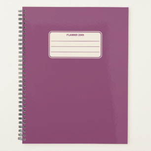 Plain Vintage Color Minimalist Yearly Planner