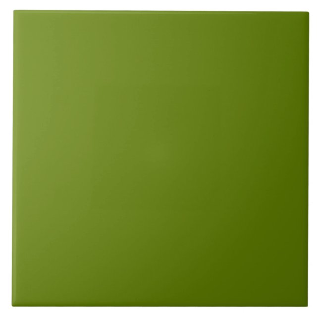 Plain Watermelon Dark Green Tile (Front)