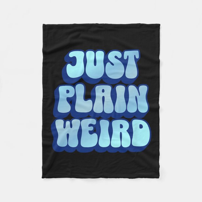 Plain Weird - Kamala Harris 2024  Fleece Blanket (Front)