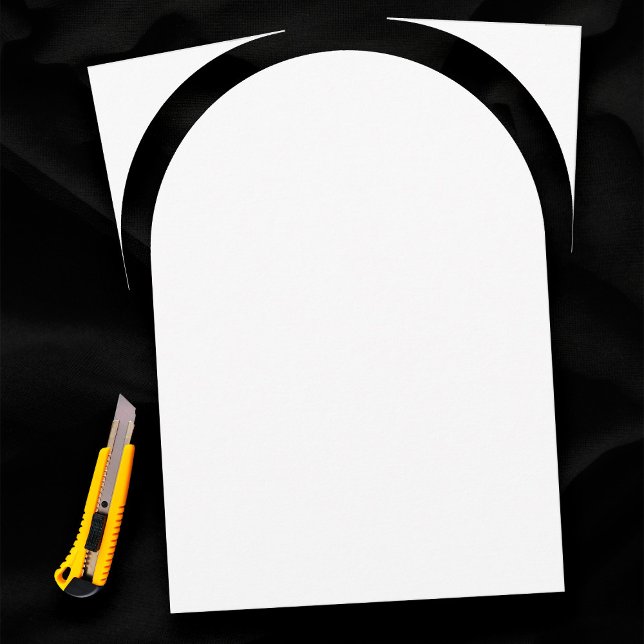 Plain White 18" x 24" Arch Template Blank Wedding Poster (18" x 24" arch plain white blank wedding poster)