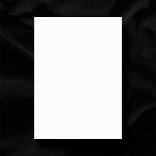 Plain White 3.5" x 5" Blank Wedding  Thank You Card