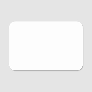 Plain White 3" X 2" Plastic Business Card Name Tag