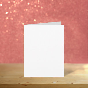 Plain White 4" x 5.6" Small Blank Birthday Card