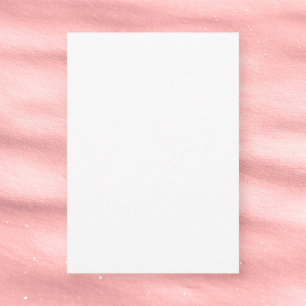 Plain White 5" x 7" Matte Blank Baby Shower Invitation