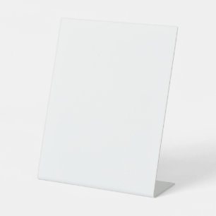 Plain White 8" x 10" Blank Wedding Menu Pedestal Sign