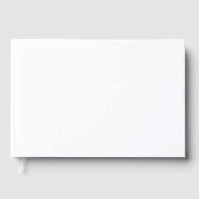Plain White 9" x 6" Blank Graduation Guest Book (Front)