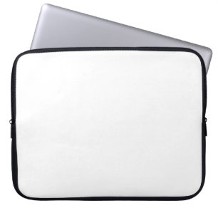 Plain White Background No Image Customise Simple Laptop Sleeve