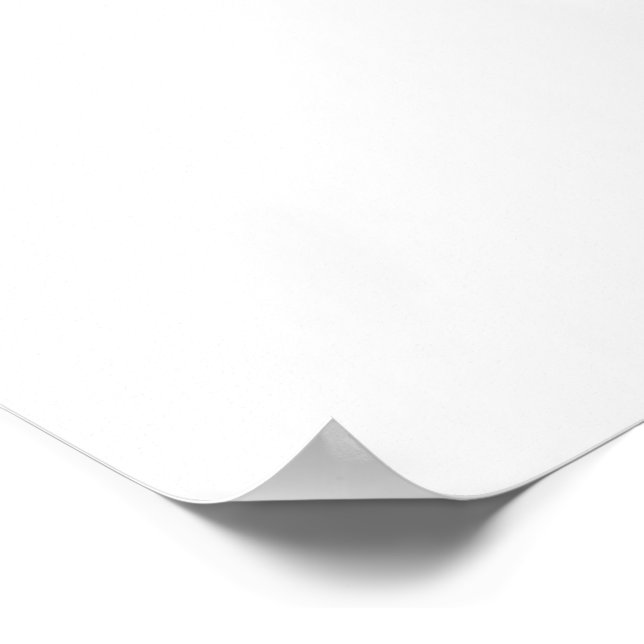Plain White Background No Image Customise Simple Poster (Corner)