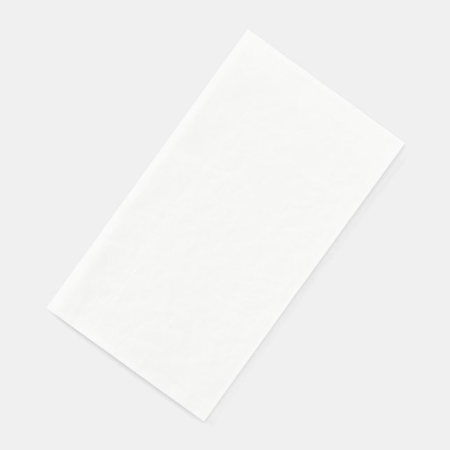 Plain White Blank Wedding Napkin (Corner)
