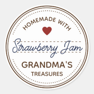 Plain White Brown Jar Labels Handwritten Script 