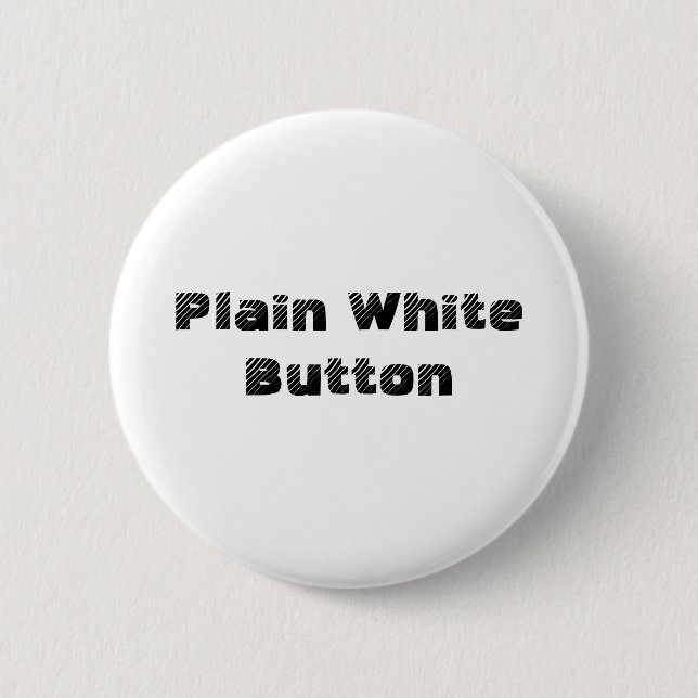Plain White Button (Front)