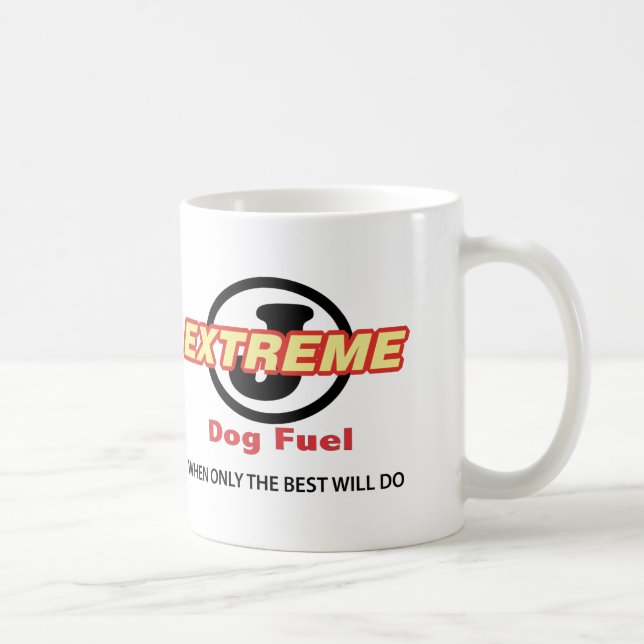 Plain White Circle J Extreme Dog Fuel Coffee Mug (Right)