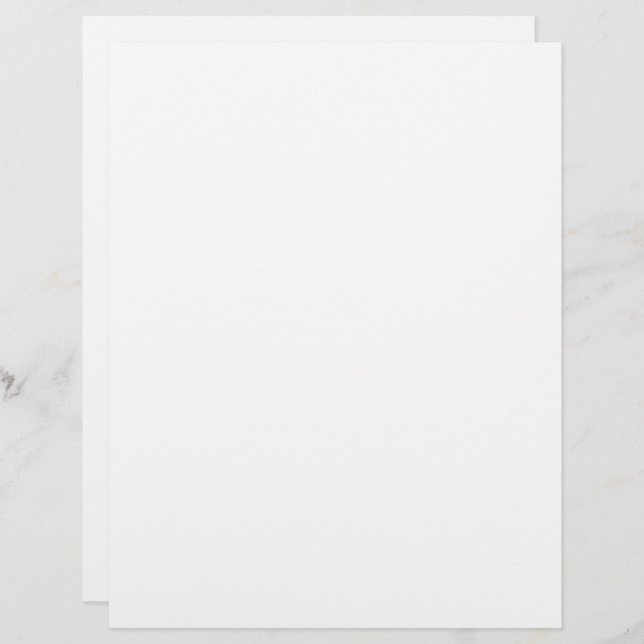 Plain White Colour Scrapbooking Paper (Front/Back)