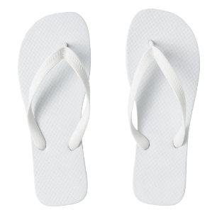 Plain White Jandals