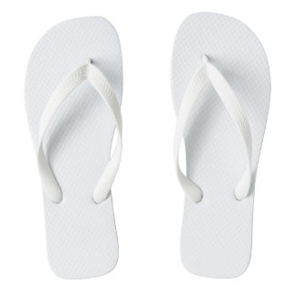Plain White Jandals