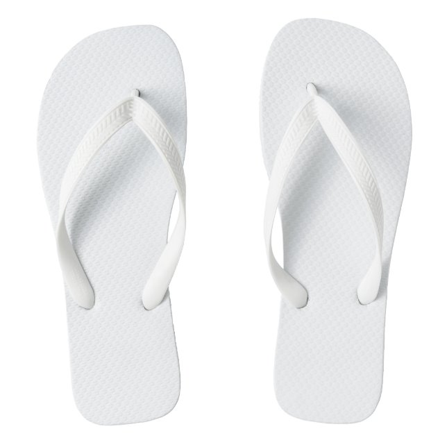 Plain White Jandals (Footbed)