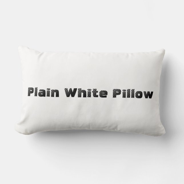 Plain White Pillow (Front)