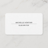 Plain White Simple Professional Blog Writer Web