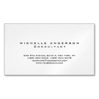 Plain White Simple Professional Minimalist
