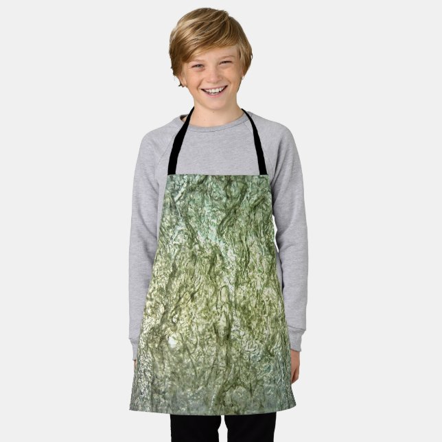 Plain white texture All-Over Print Apron,Ordinary Apron (Worn)
