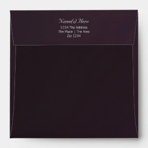 Plain With Return Address Envelope