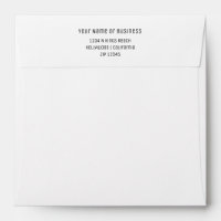 Plain With Return Address