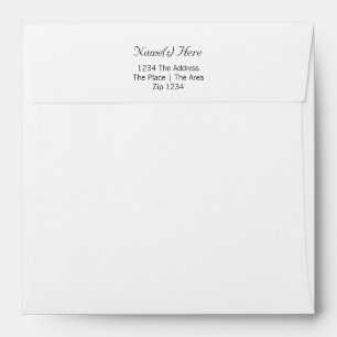 Plain With Return Address Envelopes