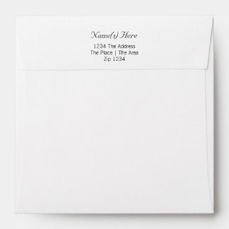 Plain With Return Address Envelopes