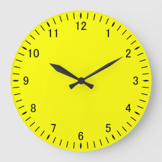 Plain Yellow 21A Acrylic Wall Clock