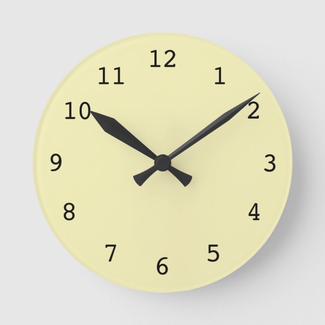 Plain yellow clock (Front)