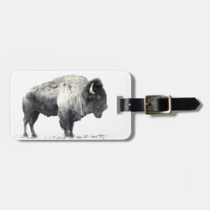 Plains Bison Luggage Tag
