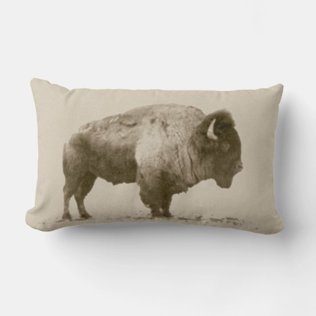 Plains Bison Lumbar Cushion (Front)