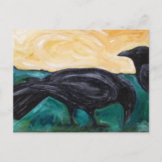Plains Crows Postcard
