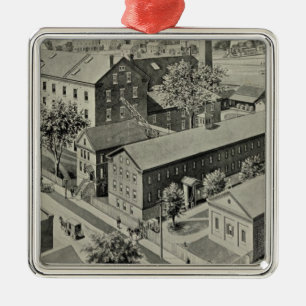 Plainville Connecticut Illustration Metal Tree Decoration