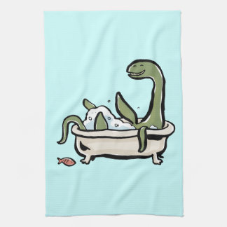 plaisiriosaurus tea towel