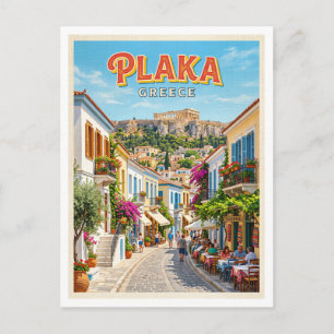 Plaka Athens Greece Postcard