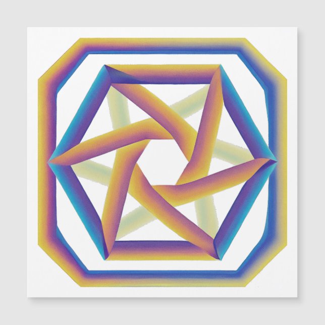 Plake 64 & the Hexagrams Large Magnet (Front)