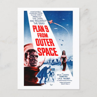 Plan 9 from Outer Space (1957) Postcard