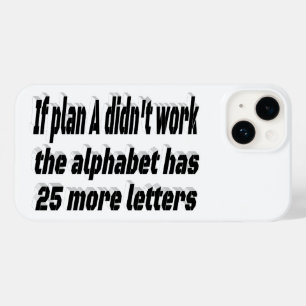 Plan A Motivational Quote Case-Mate iPhone 14 Case
