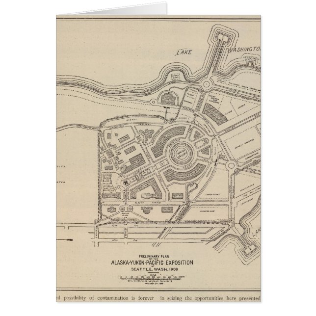 Plan, Alaska Yukon Pacific Exposition, Seattle (Front)