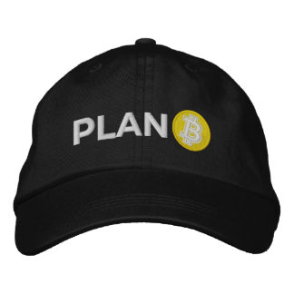 Plan B Bitcoin Embroidered Hat