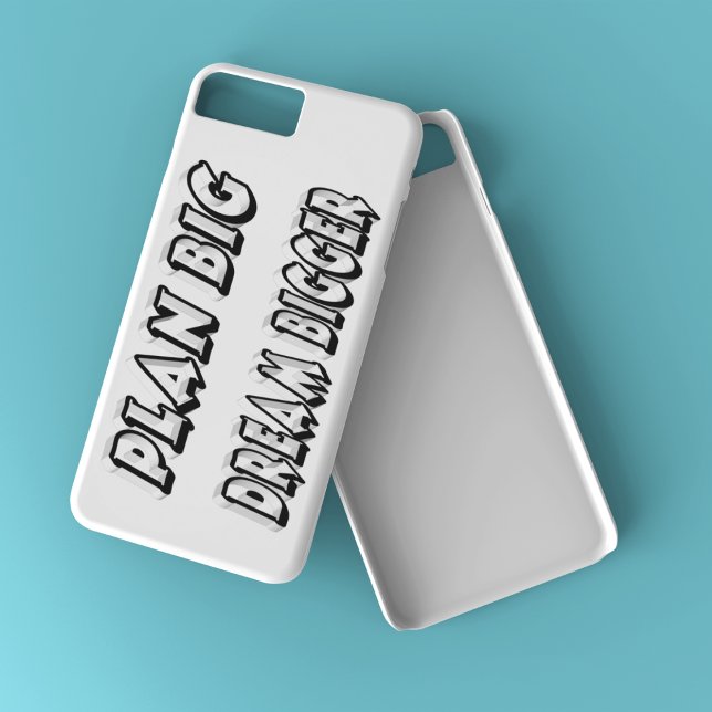 Plan Big Dream Bigger Motivational Quote  Case-Mate iPhone Case (Creator Uploaded)