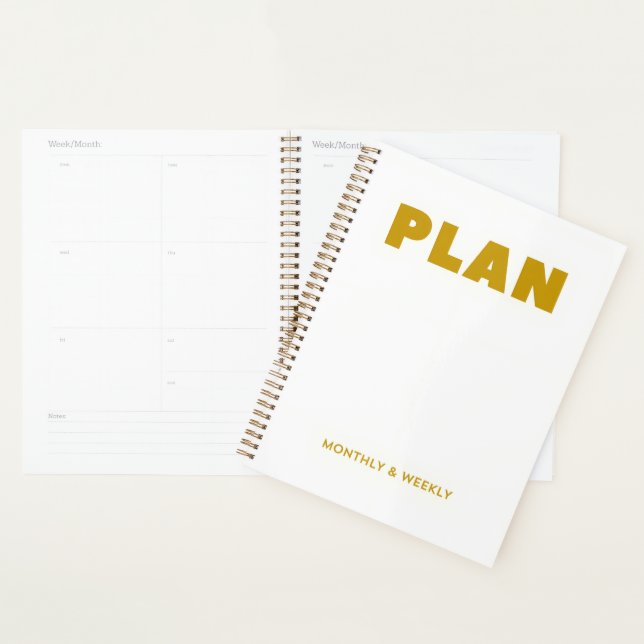 Plan Monthly & Weekly Planner (Display)